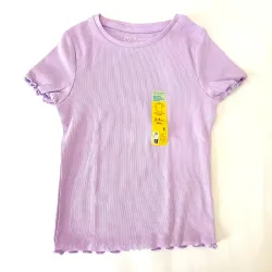 Pulóver de canalé color lila