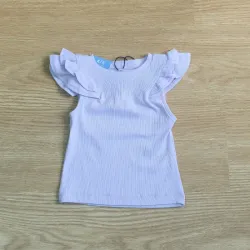 Pulover de Canalé color morado con vuelos