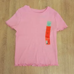 Pulóver de canalé color rosado 