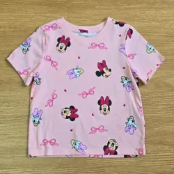 Pulover rosado claro Minnie Daisy lazos