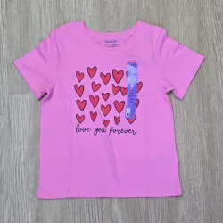 Pulover Rosado con Corazones Rojos