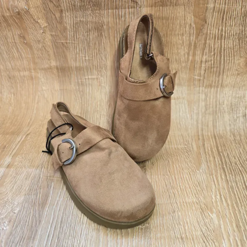 Sandalias Cerradas De Gamuza