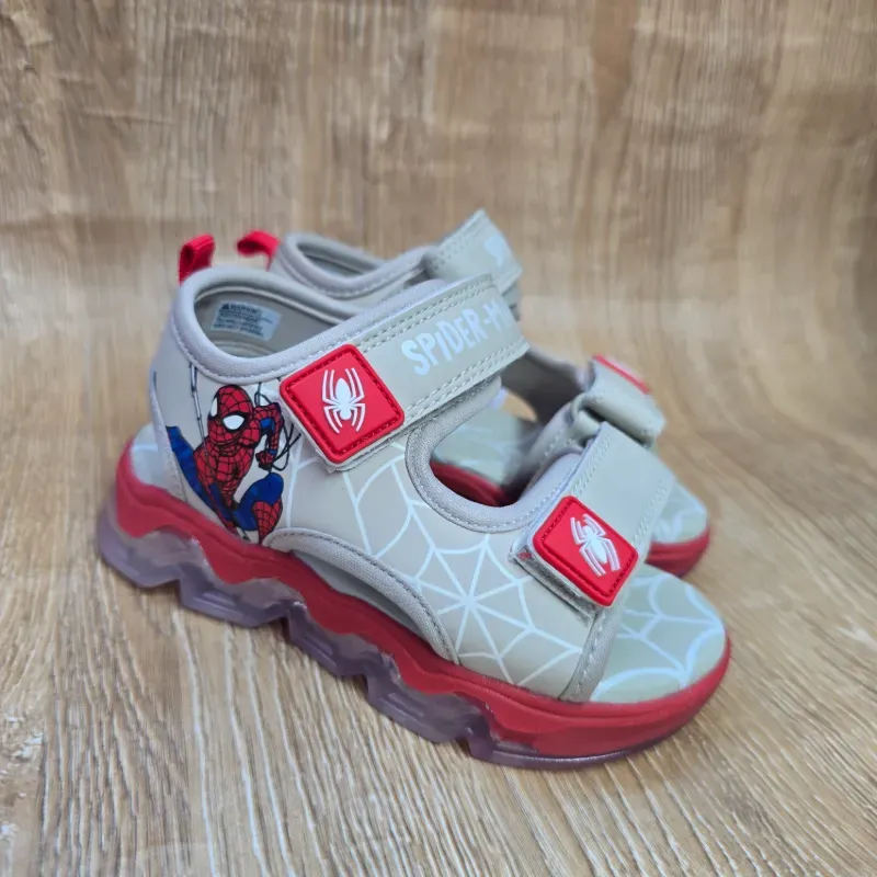 Sandalias con luces de Spiderman color Rojo