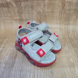 Sandalias con luces de Spiderman color Rojo