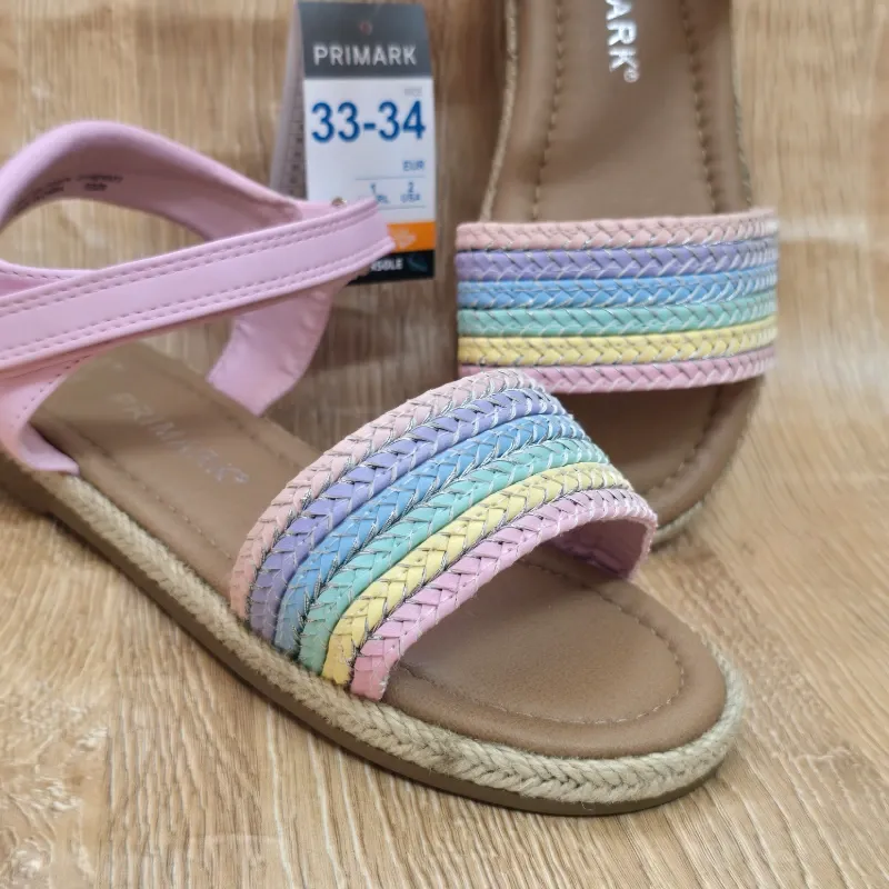 Sandalias de colores con suela de yute