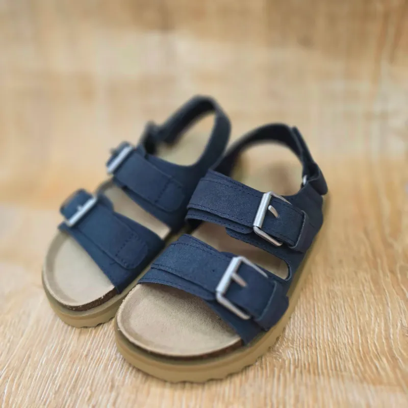 Sandalias de hebilla azul