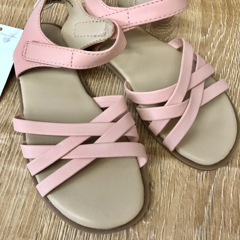 Sandalias de tiras rosadas 
