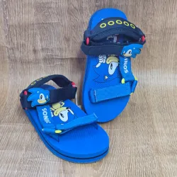 Sandalias estilo practicas de Sonic azules
