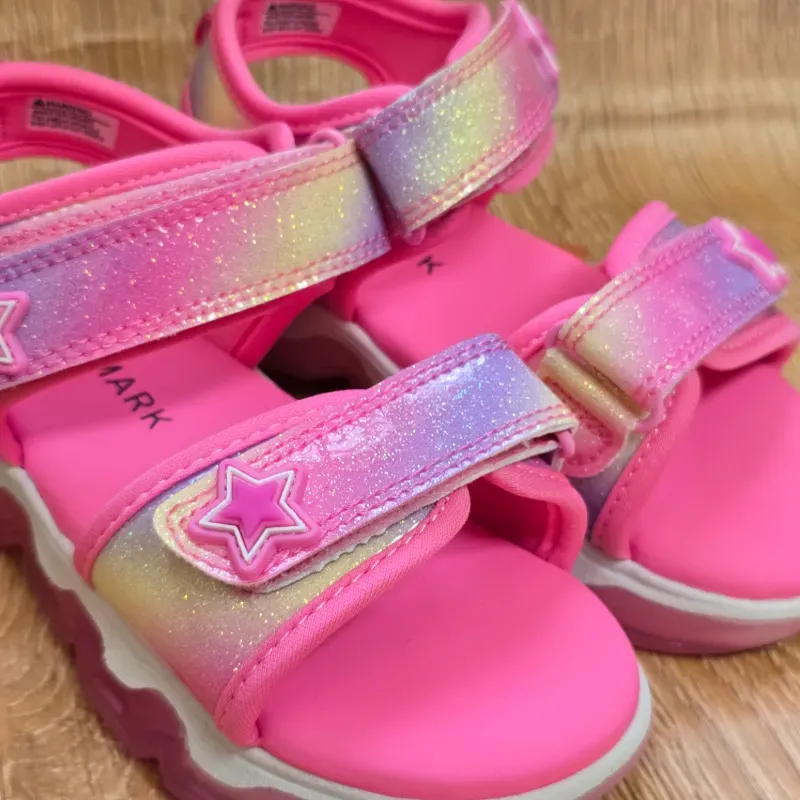 Sandalias tornasol con detalle de Estrella