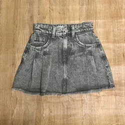 Saya de mezclilla gris