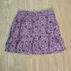 Saya de Tela Morada con diseños