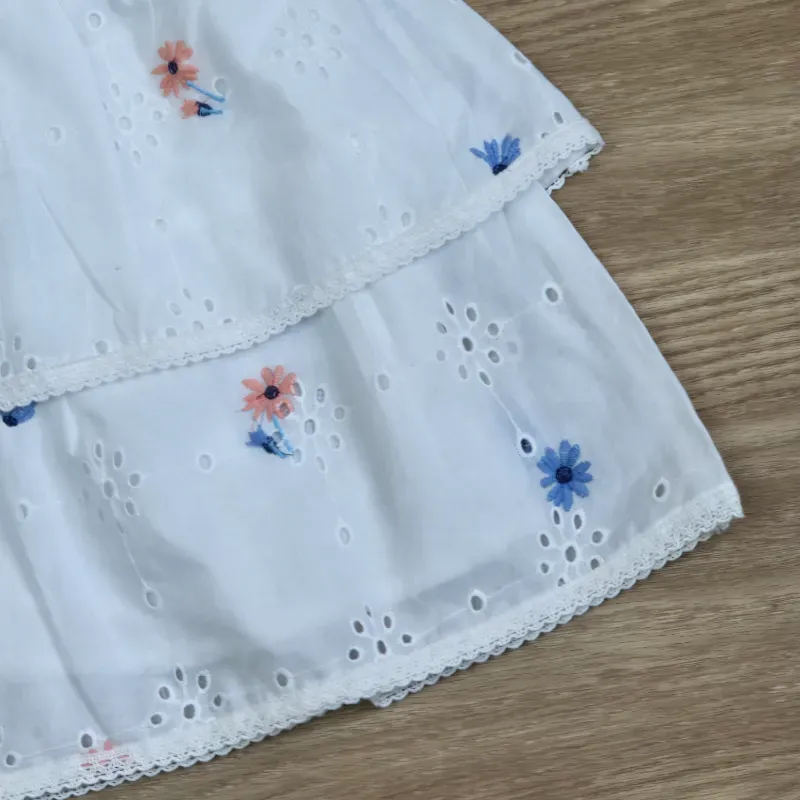 Saya de Vuelo con Flores de colores