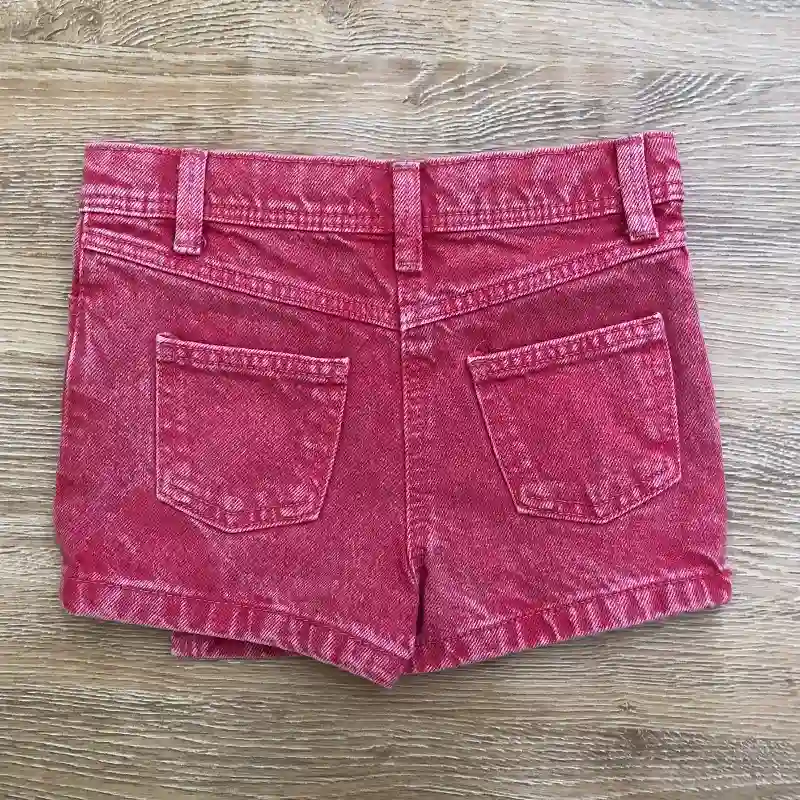 Saya short color rojo 