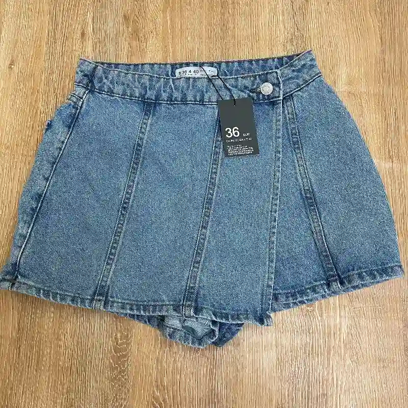 Saya short de mezclilla 