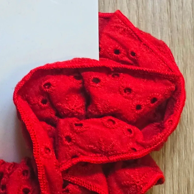 Scrunchies color rojo