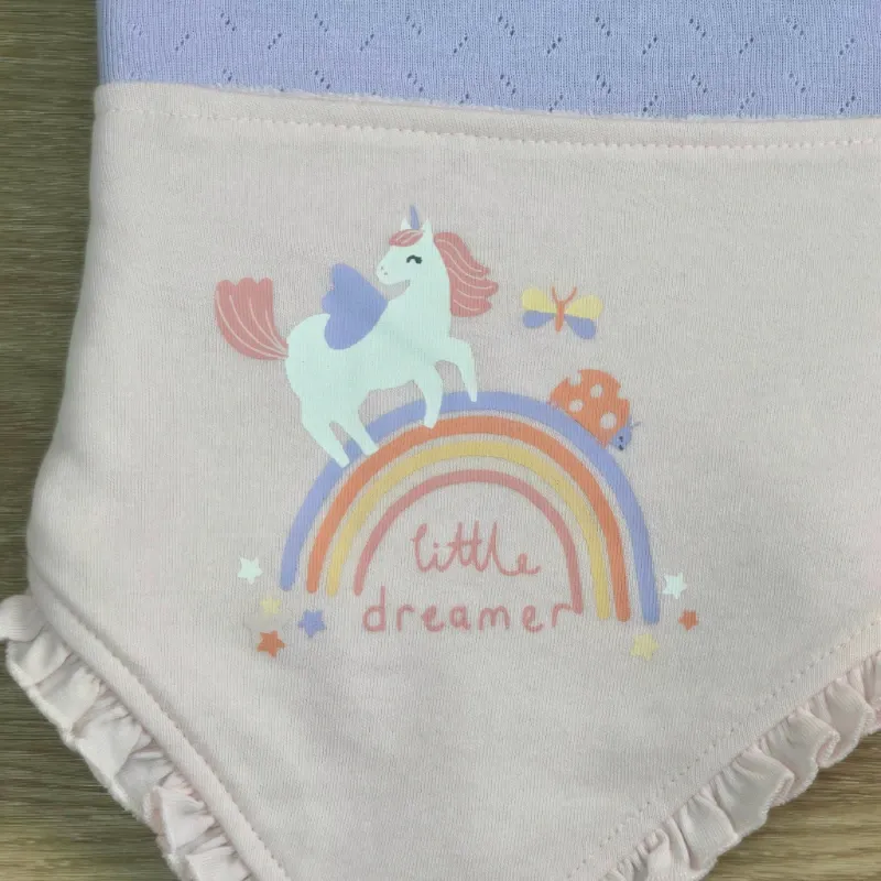 Set 3 baberos de unicornios
