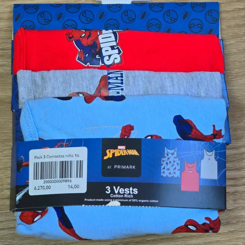 Set 3 Camisetas Spider-Man