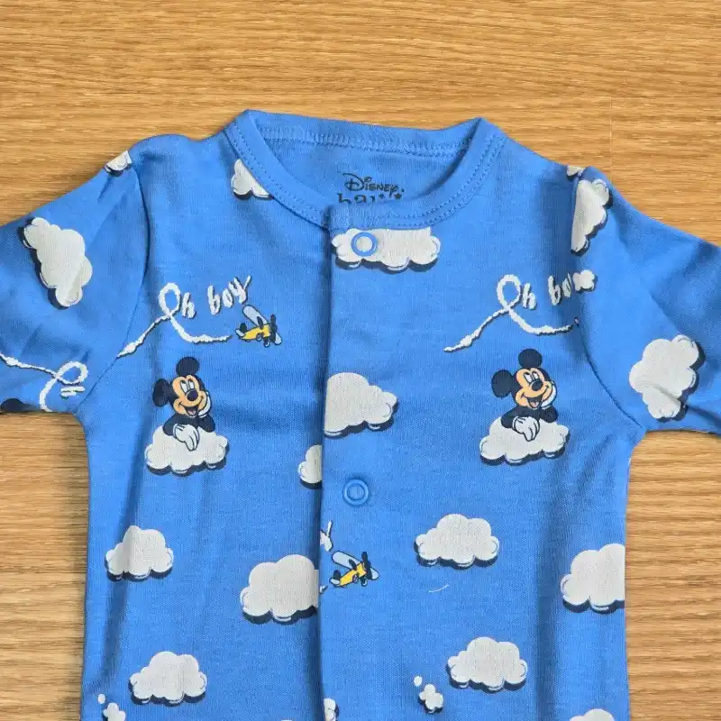 Set 3 Enterizos de Mickey Azul y Blanco