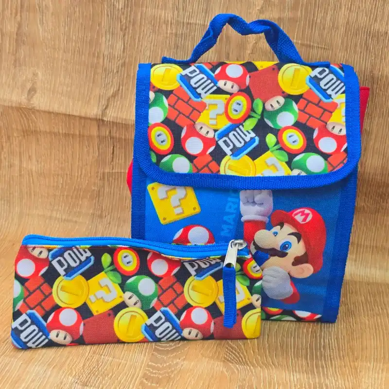 Set 5 Mochila Super Mario