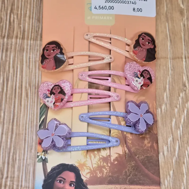 Set 6 hebillas de Moana