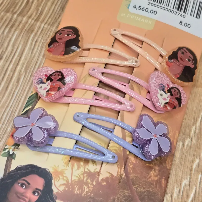 Set 6 hebillas de Moana