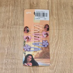 Set 6 hebillas de Moana