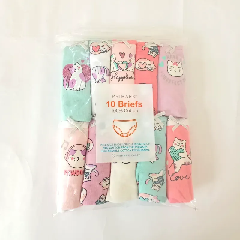 Set de 10 blumers con gaticos 