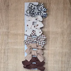 Set de 10 lazos variados color Nude