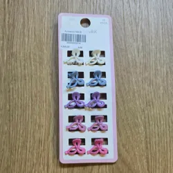 Set de 10 pellizcos pequeños en forma de lazo