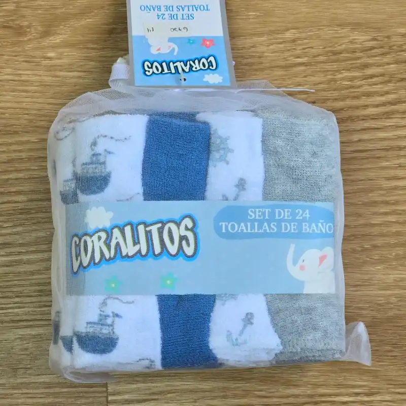 Set de 24 toallas de baño