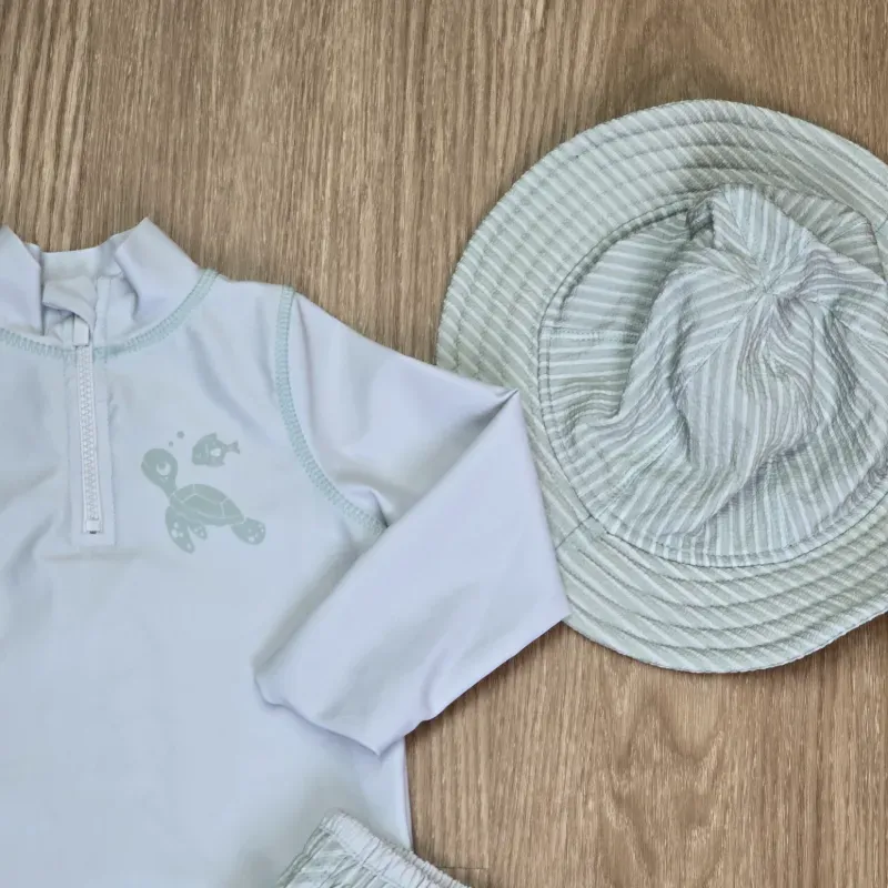 Set de 3 piezas de Traje de baño de tortugas