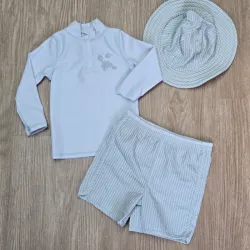 Set de 3 piezas de Traje de baño de tortugas