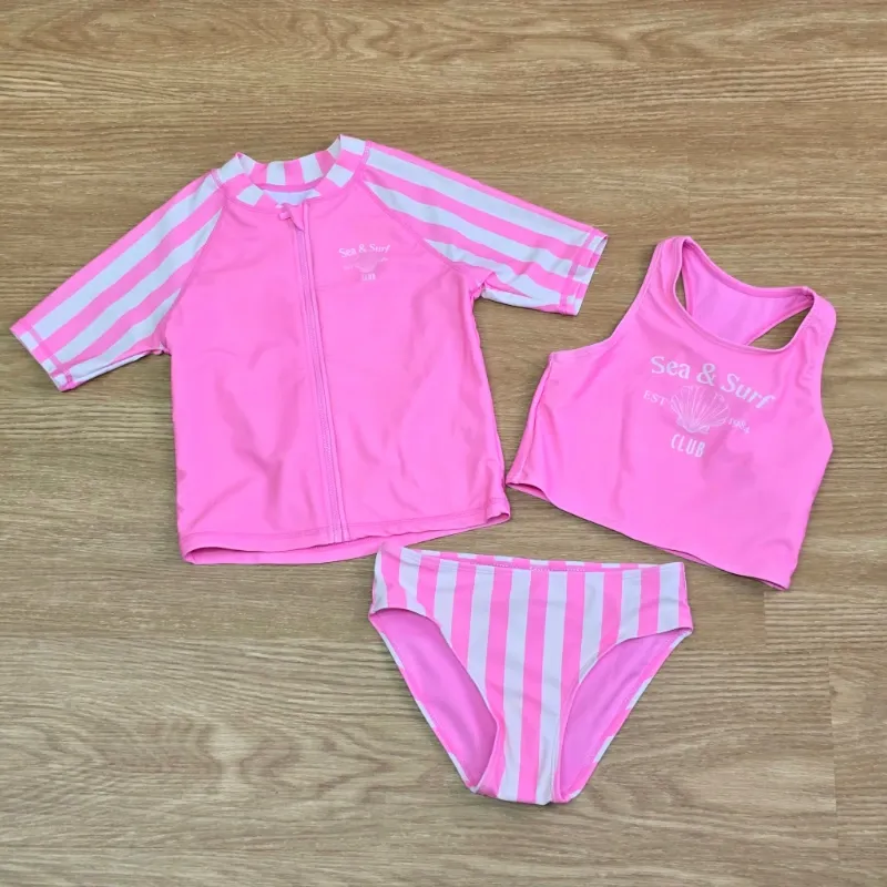 Set de 3 piezas Traje de Baño Rosado SEA & SURF