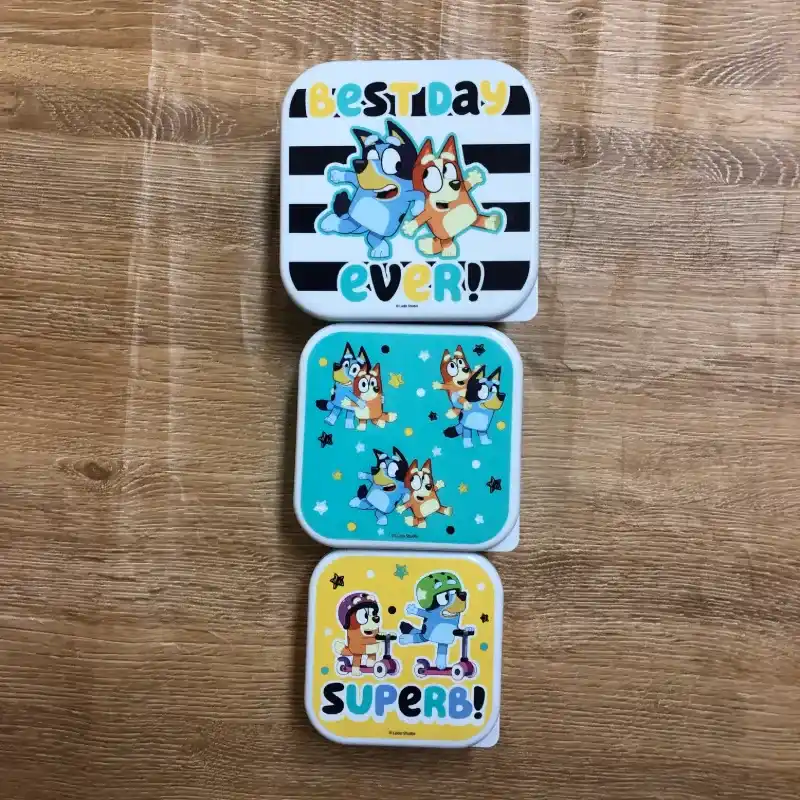Set de 3 pozuelos de Bluey y amigos