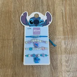 Set de 4 pulseras de Stitch 