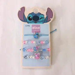 Set de 4 pulseras de Stitch 