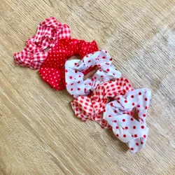 Set de 5 scrunchies
