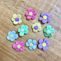 Set de 5 pares de felpas con flores