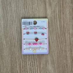 Set de 5 Pulseras Variadas Coloridas