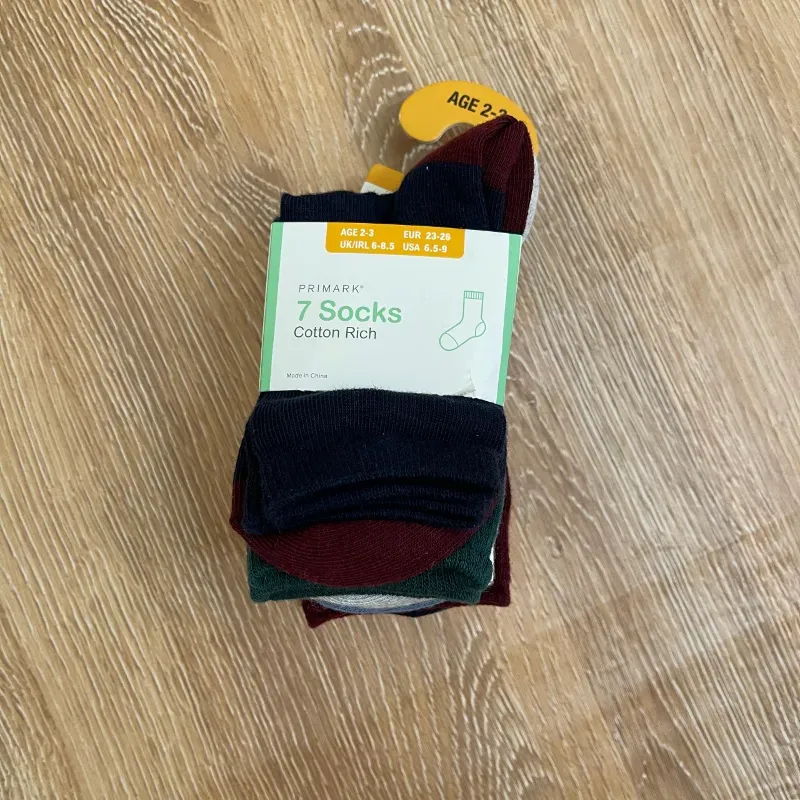 Set de 7 pares de medias 