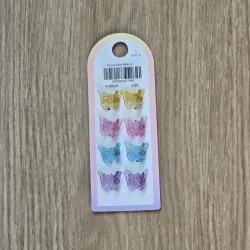 Set de 8 Pinzas para el Cabello Pequeñas en forma de Mariposa