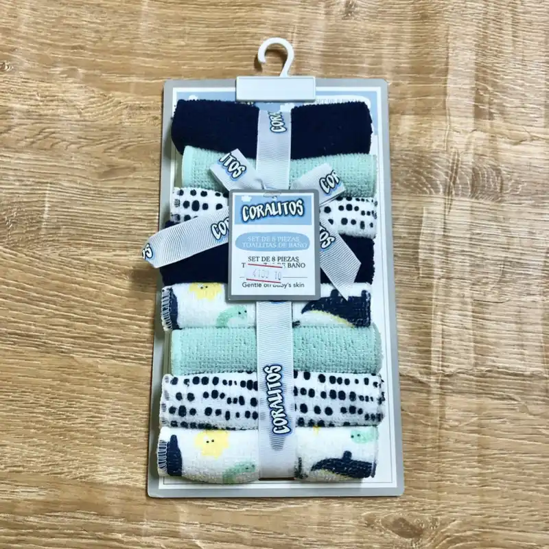 Set de 8 toallas de baño