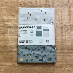 Set de funda y sábanas reversibles color azul y blanco 