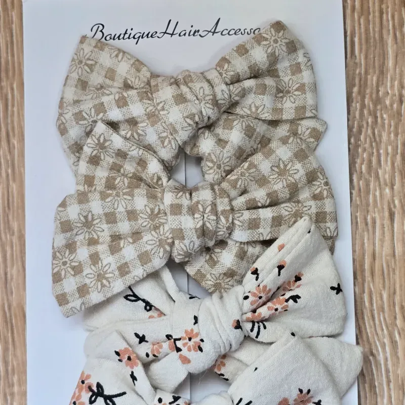 Set de lazos con diseño de Flores