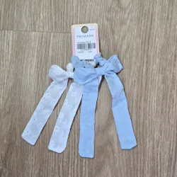 Set de Lazos Largos elegantes Azul y Blanco