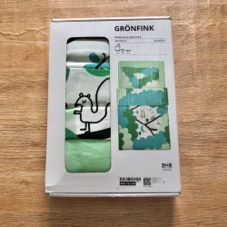 Set de sábanas y funda color verde