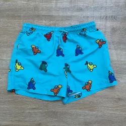 Short azul con animados 