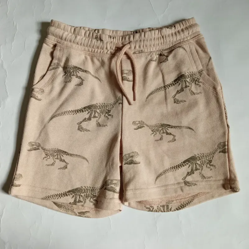 Short color beige con dinosaurios