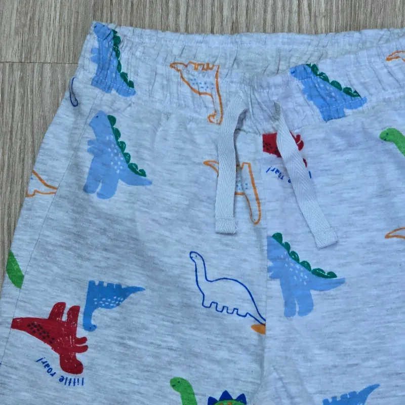 Short color Gris con Dinosaurios