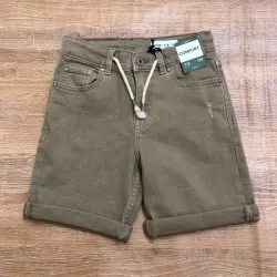Short color marrón con cordón 